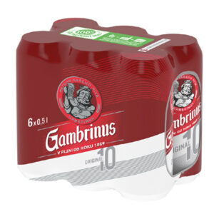 Gambrinus Originál 10° pivo 6×0,5l plech