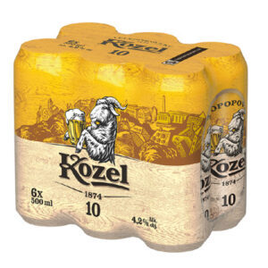 Velkopopovický Kozel 10° pivo 6×0,5l plech