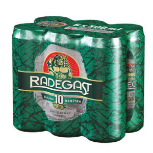 Radegast rázná 10° pivo 6×0,5l plech