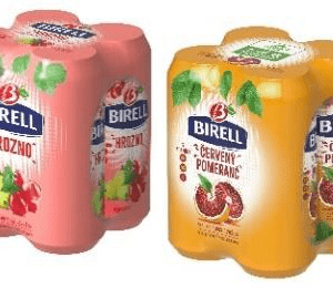 Birell nealkoholické pivo s příchutí 4×0,5l plech